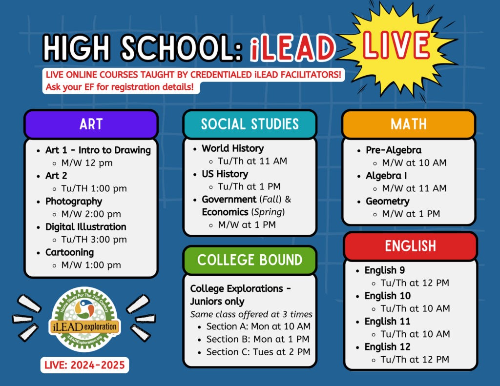 iLEAD Exploration Live Courses