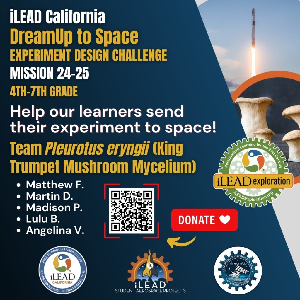 Support 4th-7th Grade Team iLEAD California DreamUp 2024